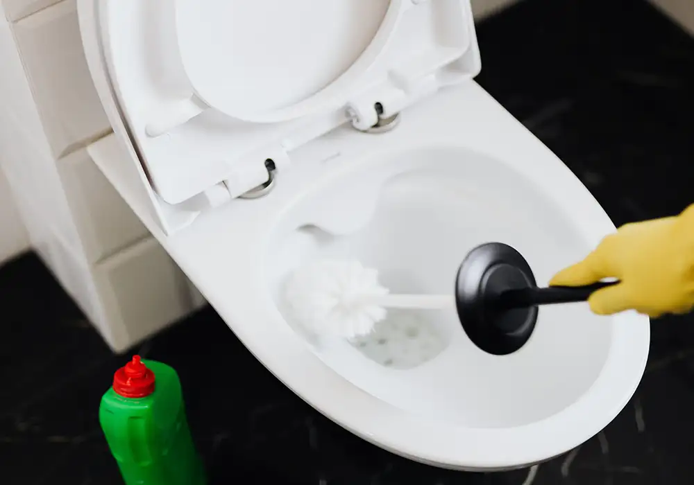 blocked toilet